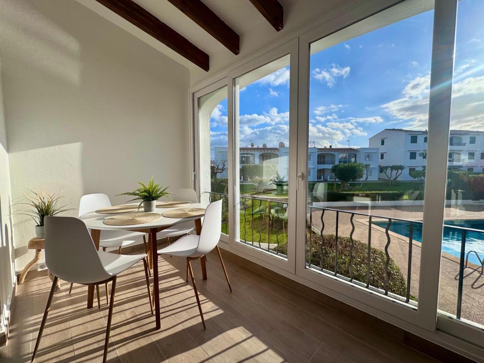 Precioso Apartamento Residencial Con Piscina Cala En Porter  Εξωτερικό φωτογραφία